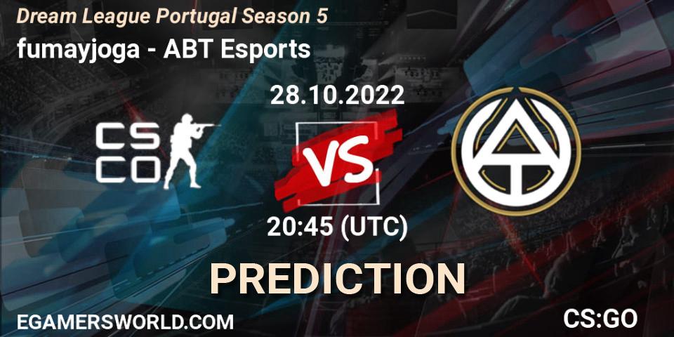fumayjoga vs ABT Esports: Betting TIp, Match Prediction. 28.10.22. CS2 (CS:GO), Dream League Portugal Season 5