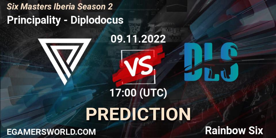 Principality vs Diplodocus: Betting TIp, Match Prediction. 09.11.2022 at 17:00. Rainbow Six, Six Masters Iberia Season 2