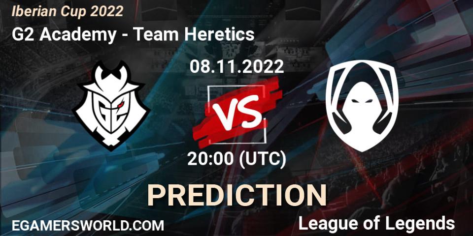 G2 Academy vs Team Heretics: Betting TIp, Match Prediction. 08.11.2022 at 20:00. LoL, Iberian Cup 2022