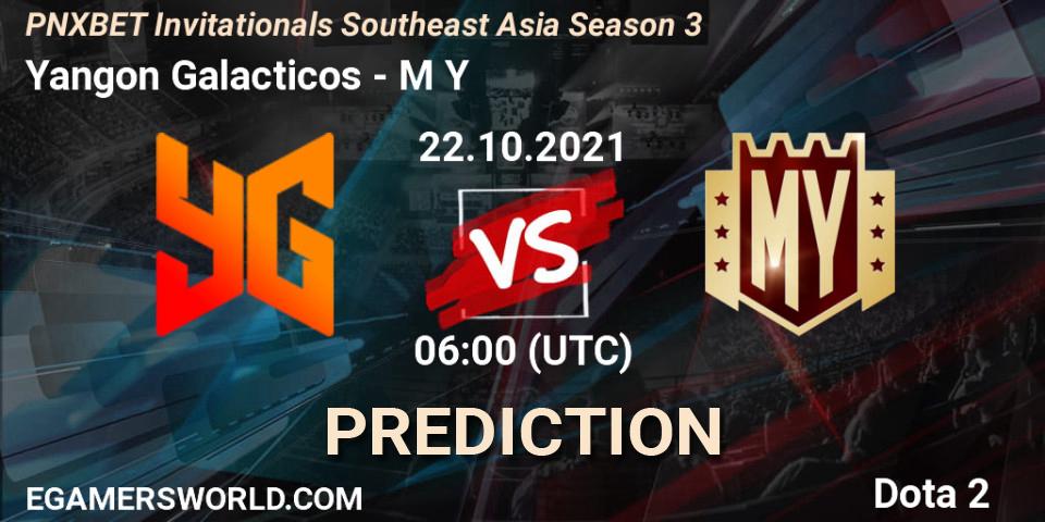 Yangon Galacticos vs M Y: Betting TIp, Match Prediction. 22.10.2021 at 06:20. Dota 2, PNXBET Invitationals Southeast Asia Season 3