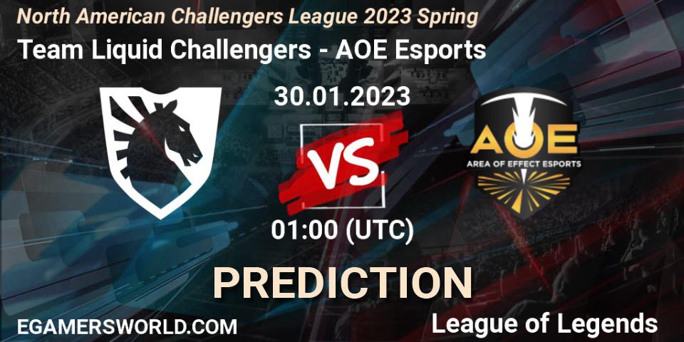 Team Liquid Challengers vs AOE Esports: Betting TIp, Match Prediction. 30.01.23. LoL, NACL 2023 Spring - Group Stage