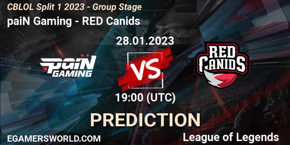 paiN Gaming vs RED Canids: Betting TIp, Match Prediction. 28.01.23. LoL, CBLOL Split 1 2023 - Group Stage