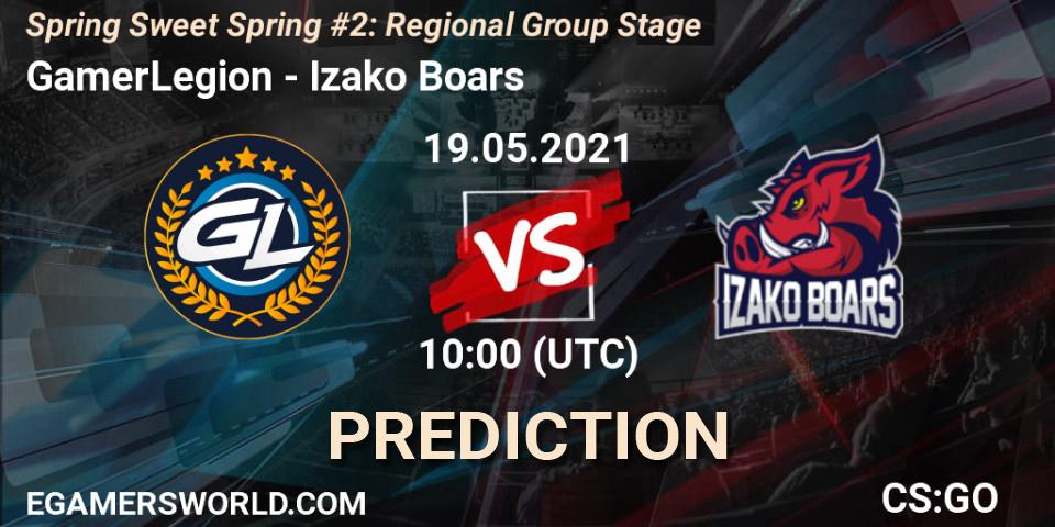 GamerLegion vs Izako Boars: Betting TIp, Match Prediction. 19.05.21. CS2 (CS:GO), Spring Sweet Spring #2: Regional Group Stage