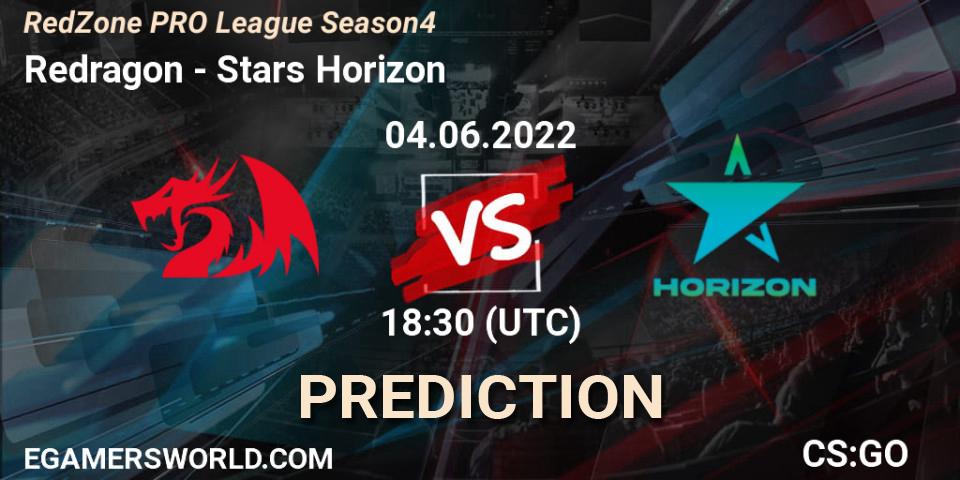 Redragon vs Stars Horizon: Betting TIp, Match Prediction. 05.06.22. CS2 (CS:GO), RedZone PRO League Season 4