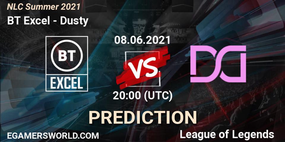 BT Excel vs Dusty: Betting TIp, Match Prediction. 08.06.21. LoL, NLC Summer 2021
