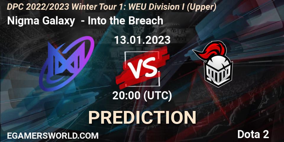 Nigma Galaxy vs Into the Breach: Betting TIp, Match Prediction. 13.01.23. Dota 2, DPC 2022/2023 Winter Tour 1: WEU Division I (Upper)