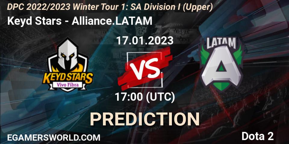 Keyd Stars vs Alliance.LATAM: Betting TIp, Match Prediction. 17.01.23. Dota 2, DPC 2022/2023 Winter Tour 1: SA Division I (Upper) 