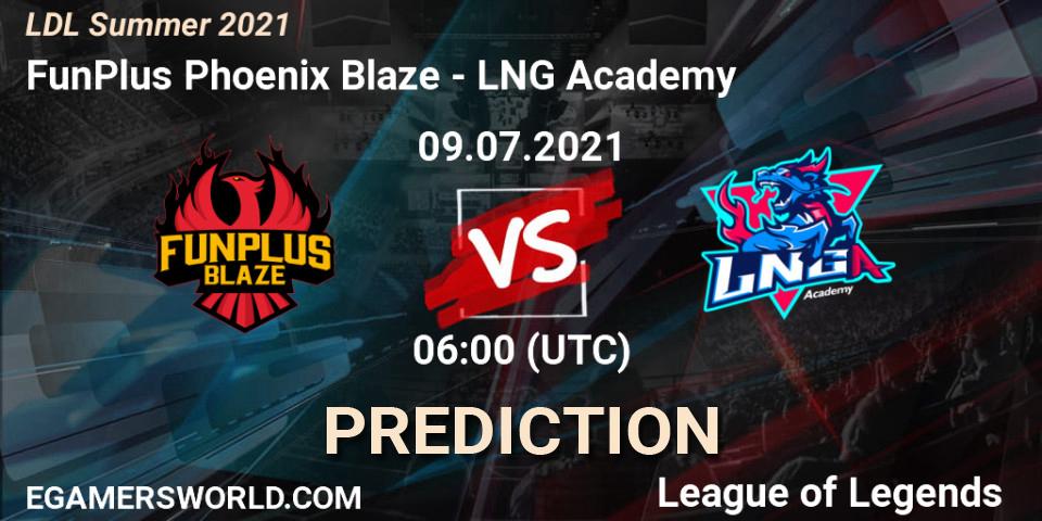 FunPlus Phoenix Blaze vs LNG Academy: Betting TIp, Match Prediction. 09.07.21. LoL, LDL Summer 2021