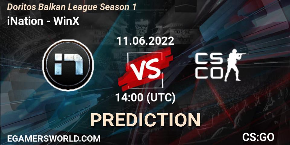 iNation vs WinX: Betting TIp, Match Prediction. 11.06.22. CS2 (CS:GO), Doritos Balkan League Season 1