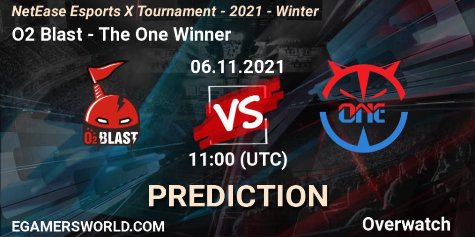 O2 Blast vs The One Winner: Betting TIp, Match Prediction. 06.11.21. Overwatch, NetEase Esports X Tournament - 2021 - Winter