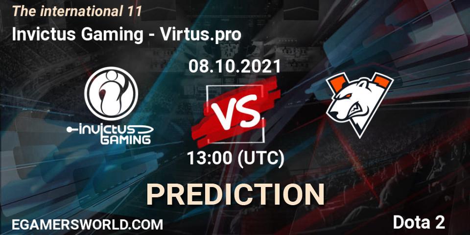 Invictus Gaming vs Virtus.pro: Betting TIp, Match Prediction. 08.10.21. Dota 2, The Internationa 2021