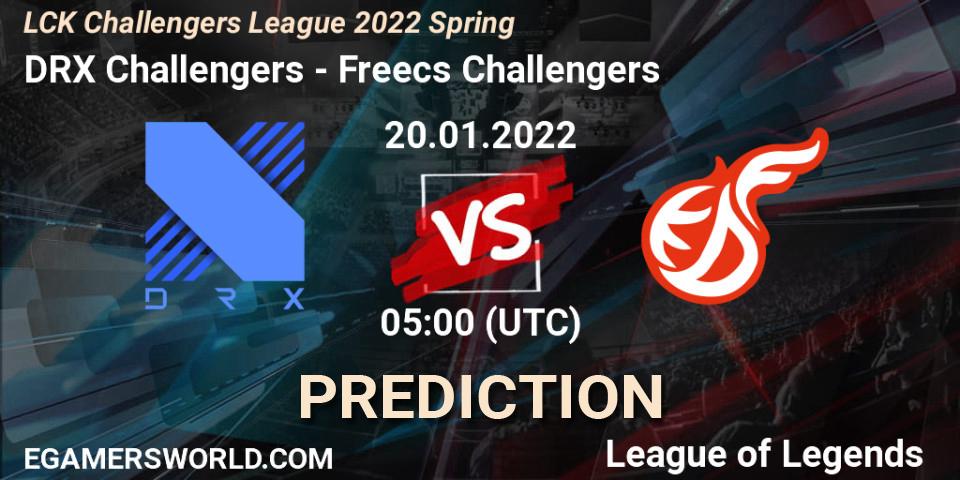 DRX Challengers vs Freecs Challengers: Betting TIp, Match Prediction. 20.01.2022 at 05:00. LoL, LCK Challengers League 2022 Spring