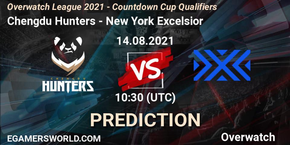 Chengdu Hunters vs New York Excelsior: Betting TIp, Match Prediction. 08.08.2021 at 10:50. Overwatch, Overwatch League 2021 - Countdown Cup Qualifiers