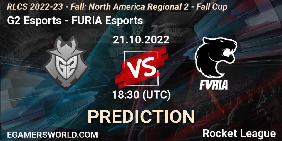 G2 Esports vs FURIA Esports: Betting TIp, Match Prediction. 21.10.2022 at 18:30. Rocket League, RLCS 2022-23 - Fall: North America Regional 2 - Fall Cup