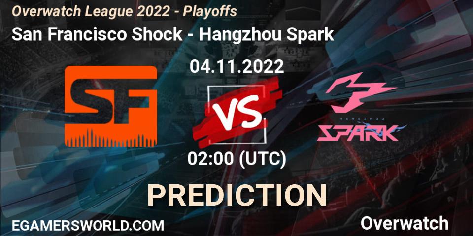 San Francisco Shock vs Hangzhou Spark: Betting TIp, Match Prediction. 04.11.22. Overwatch, Overwatch League 2022 - Playoffs