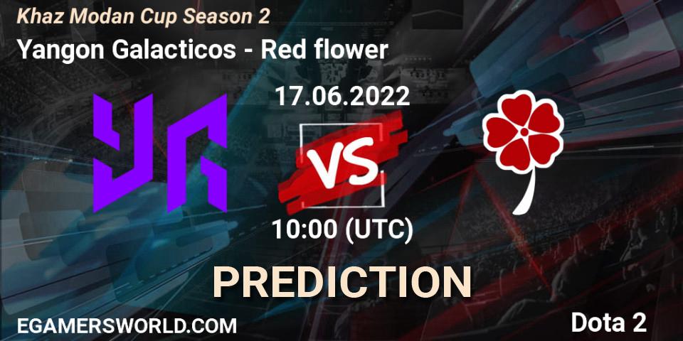 Yangon Galacticos vs Red flower: Betting TIp, Match Prediction. 17.06.2022 at 09:59. Dota 2, Khaz Modan Cup Season 2