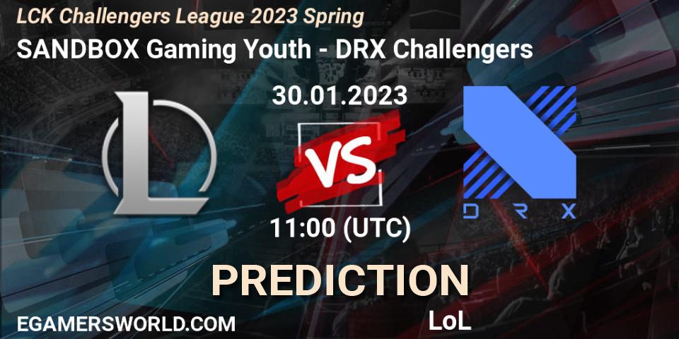 SANDBOX Gaming Youth vs DRX Challengers: Betting TIp, Match Prediction. 30.01.23. LoL, LCK Challengers League 2023 Spring
