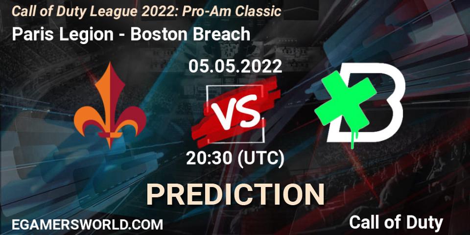 Paris Legion vs Boston Breach: Betting TIp, Match Prediction. 05.05.22. Call of Duty, Call of Duty League 2022: Pro-Am Classic