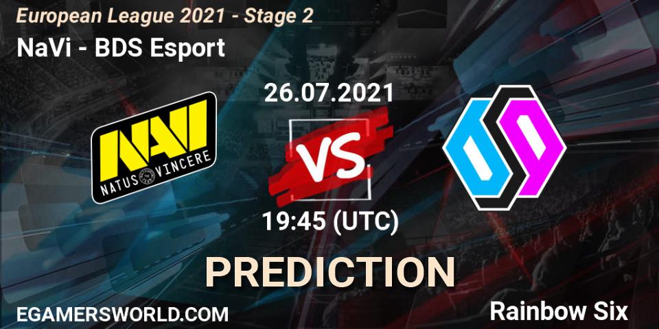 NaVi vs BDS Esport: Betting TIp, Match Prediction. 26.07.21. Rainbow Six, European League 2021 - Stage 2