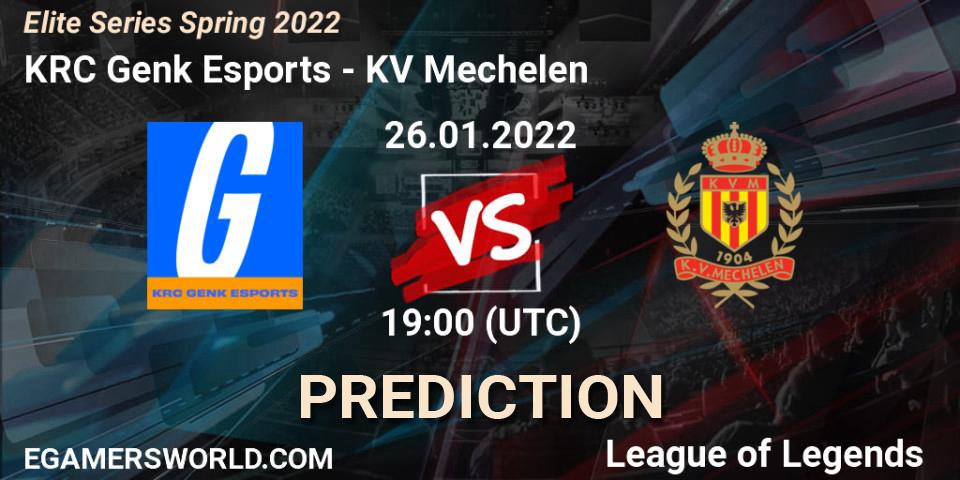 KRC Genk Esports vs KV Mechelen: Betting TIp, Match Prediction. 26.01.2022 at 19:00. LoL, Elite Series Spring 2022