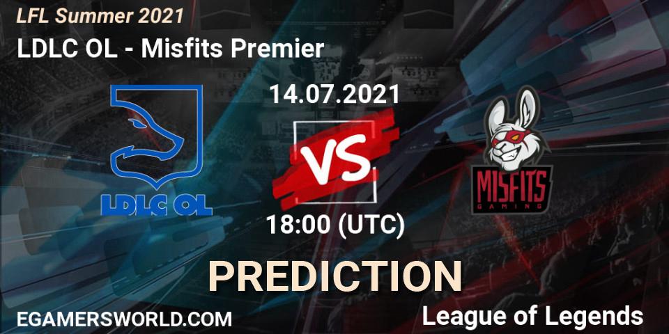 LDLC OL vs Misfits Premier: Betting TIp, Match Prediction. 14.07.2021 at 18:00. LoL, LFL Summer 2021