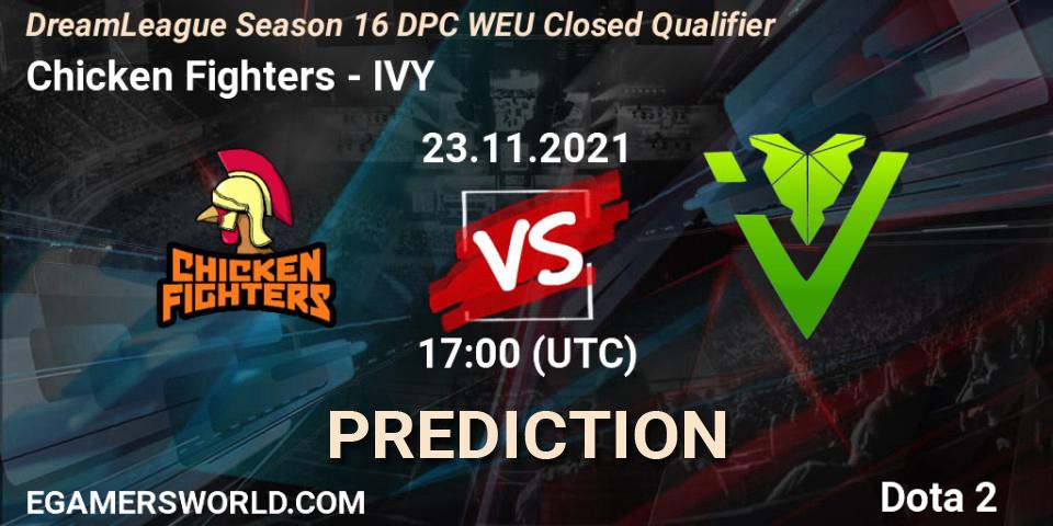 Chicken Fighters vs IVY: Betting TIp, Match Prediction. 23.11.2021 at 17:00. Dota 2, DPC 2022 Season 1: Euro - Closed Qualifier (DreamLeague Season 16)
