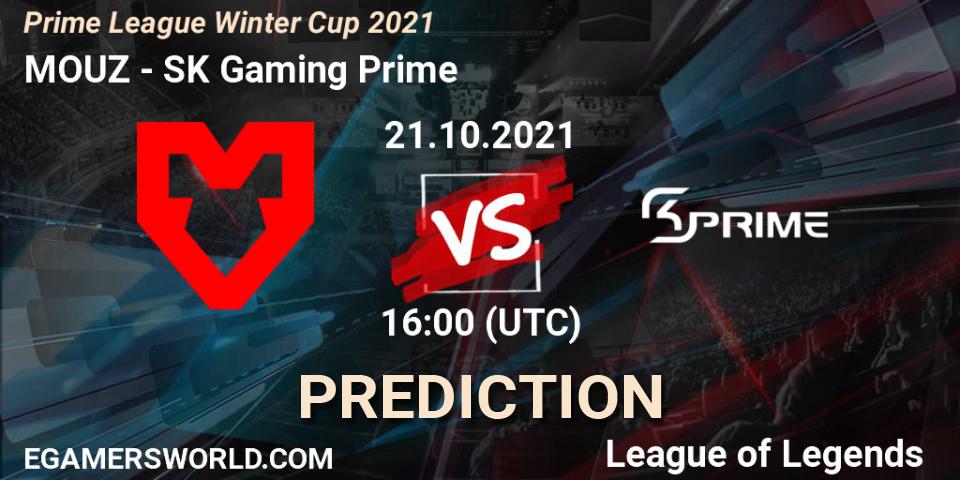 MOUZ vs SK Gaming Prime: Betting TIp, Match Prediction. 21.10.2021 at 16:00. LoL, Prime League Winter Cup 2021