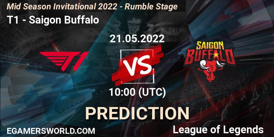 T1 vs Saigon Buffalo: Betting TIp, Match Prediction. 21.05.22. LoL, Mid Season Invitational 2022 - Rumble Stage