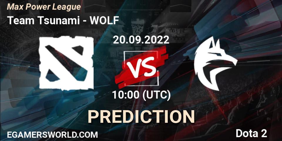 Team Tsunami vs WOLF: Betting TIp, Match Prediction. 20.09.22. Dota 2, Max Power League