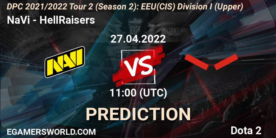 NaVi vs HellRaisers: Betting TIp, Match Prediction. 27.04.22. Dota 2, DPC 2021/2022 Tour 2 (Season 2): EEU(CIS) Division I (Upper)