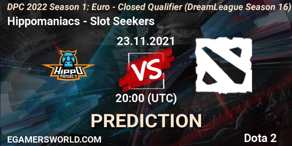 Hippomaniacs vs Slot Seekers: Betting TIp, Match Prediction. 23.11.21. Dota 2, DPC 2022 Season 1: Euro - Closed Qualifier (DreamLeague Season 16)