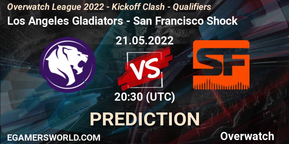 Los Angeles Gladiators vs San Francisco Shock: Betting TIp, Match Prediction. 21.05.2022 at 20:30. Overwatch, Overwatch League 2022 - Kickoff Clash - Qualifiers