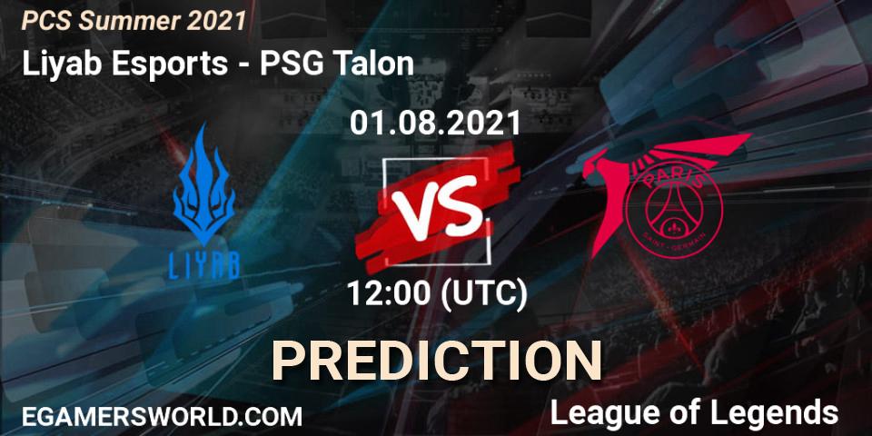 Liyab Esports vs PSG Talon: Betting TIp, Match Prediction. 01.08.21. LoL, PCS Summer 2021