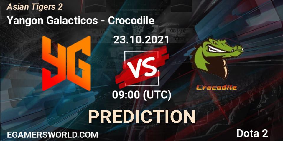 Yangon Galacticos vs Crocodile: Betting TIp, Match Prediction. 23.10.2021 at 10:09. Dota 2, Moon Studio Asian Tigers 2