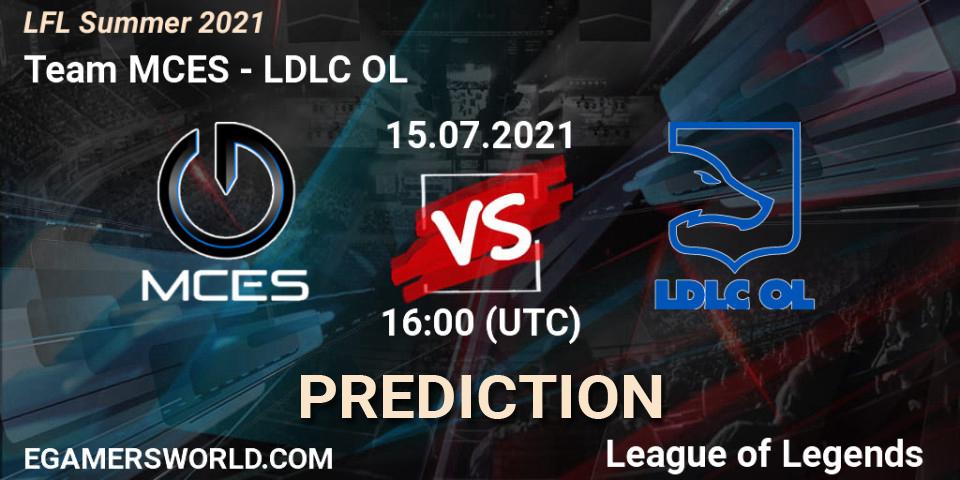 Team MCES vs LDLC OL: Betting TIp, Match Prediction. 15.07.21. LoL, LFL Summer 2021