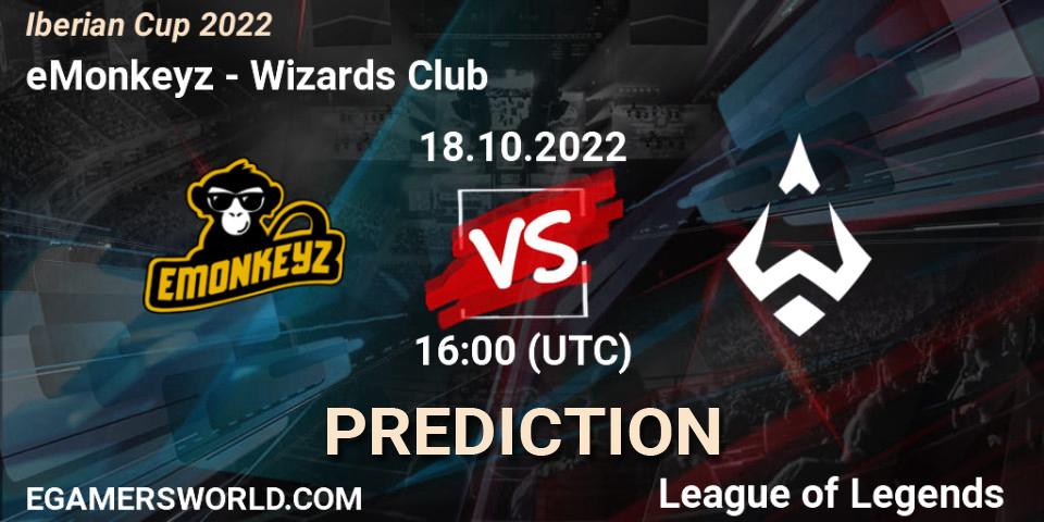 eMonkeyz vs Wizards Club: Betting TIp, Match Prediction. 18.10.22. LoL, Iberian Cup 2022