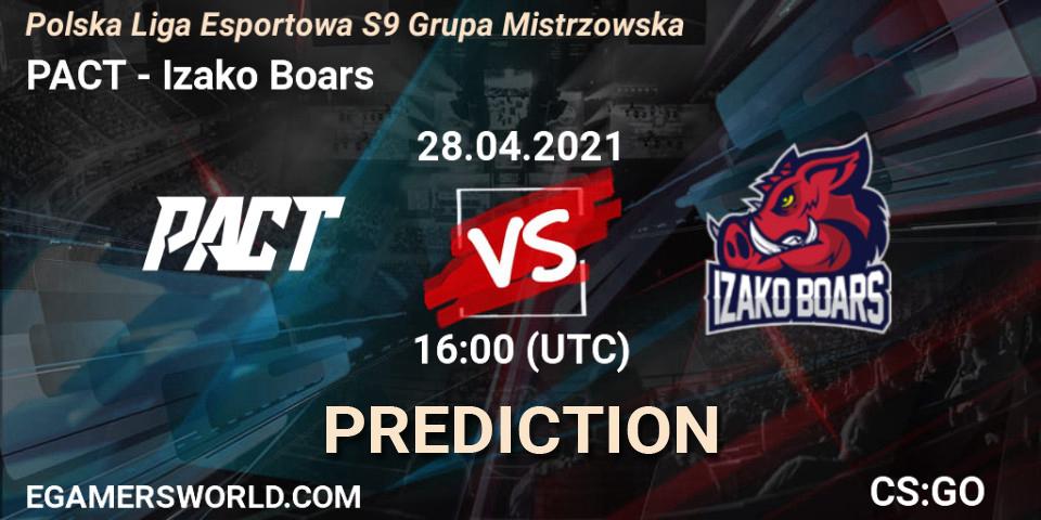 PACT vs Izako Boars: Betting TIp, Match Prediction. 28.04.21. CS2 (CS:GO), Polska Liga Esportowa S9 Grupa Mistrzowska
