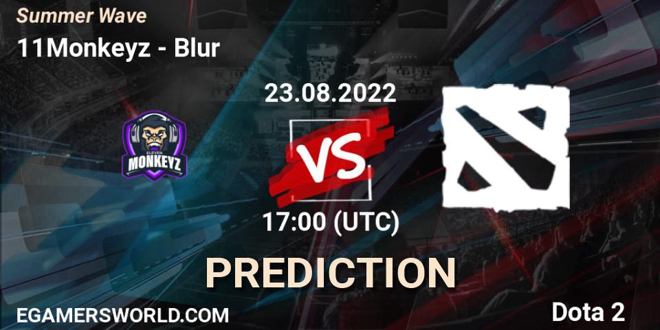 11Monkeyz vs Blur: Betting TIp, Match Prediction. 23.08.2022 at 17:00. Dota 2, Summer Wave