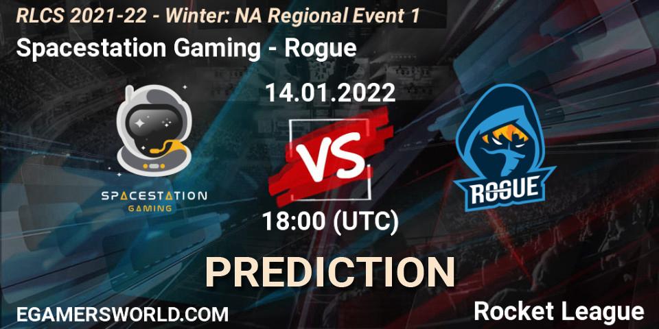 Spacestation Gaming vs Rogue: Betting TIp, Match Prediction. 14.01.22. Rocket League, RLCS 2021-22 - Winter: NA Regional Event 1
