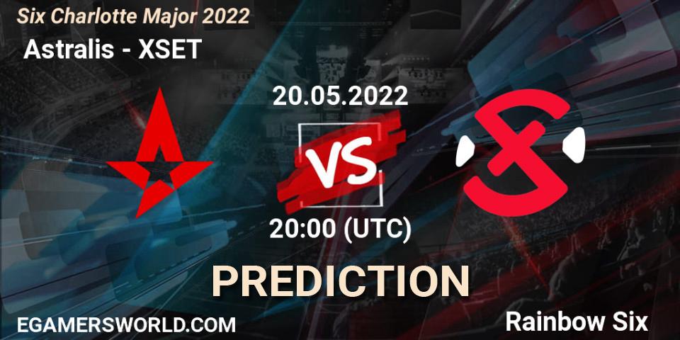  Astralis vs XSET: Betting TIp, Match Prediction. 20.05.2022 at 23:00. Rainbow Six, Six Charlotte Major 2022