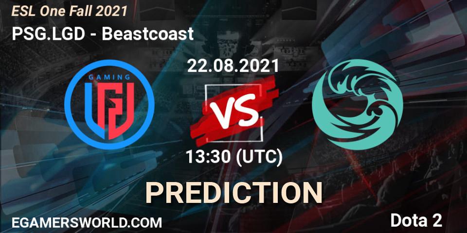 PSG.LGD vs Beastcoast: Betting TIp, Match Prediction. 22.08.2021 at 13:25. Dota 2, ESL One Fall 2021