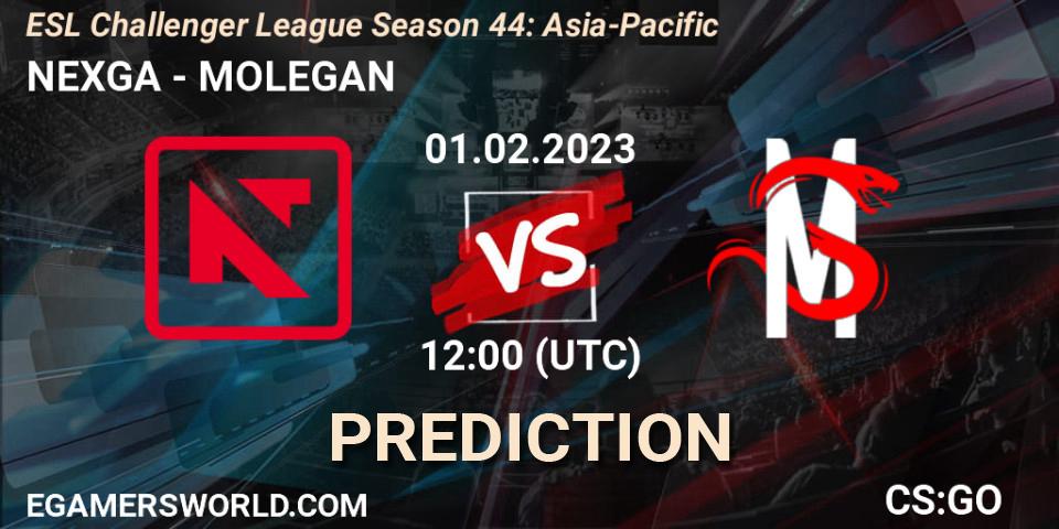 NEXGA vs MOLEGAN: Betting TIp, Match Prediction. 01.02.23. CS2 (CS:GO), ESL Challenger League Season 44: Asia-Pacific