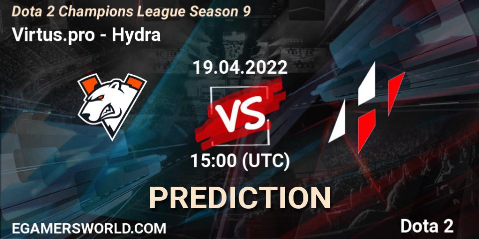Virtus.pro vs Hydra: Betting TIp, Match Prediction. 19.04.22. Dota 2, Dota 2 Champions League Season 9