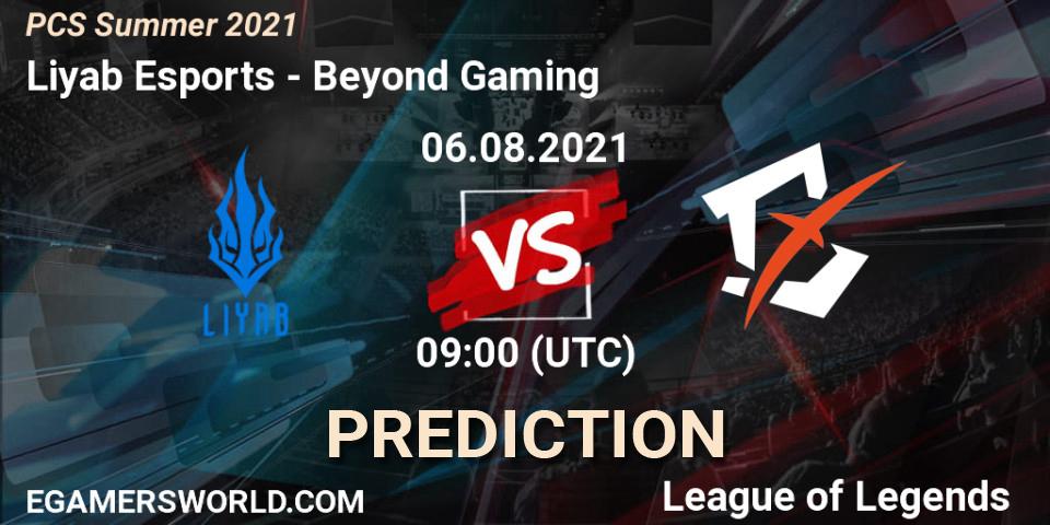 Liyab Esports vs Beyond Gaming: Betting TIp, Match Prediction. 06.08.21. LoL, PCS Summer 2021