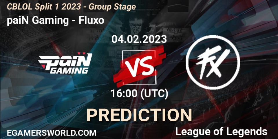 paiN Gaming vs Fluxo: Betting TIp, Match Prediction. 04.02.23. LoL, CBLOL Split 1 2023 - Group Stage