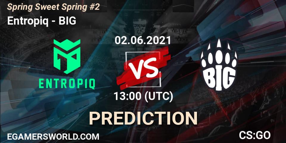 Entropiq vs BIG: Betting TIp, Match Prediction. 02.06.2021 at 13:00. Counter-Strike (CS2), Spring Sweet Spring #2