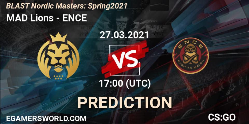 MAD Lions vs ENCE: Betting TIp, Match Prediction. 27.03.21. CS2 (CS:GO), BLAST Nordic Masters: Spring 2021