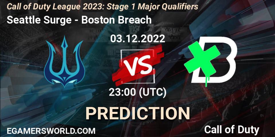 Seattle Surge vs Boston Breach: Betting TIp, Match Prediction. 03.12.2022 at 23:00. Call of Duty, Call of Duty League 2023: Stage 1 Major Qualifiers