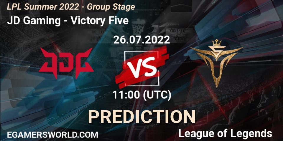 JD Gaming vs Victory Five: Betting TIp, Match Prediction. 26.07.22. LoL, LPL Summer 2022 - Group Stage