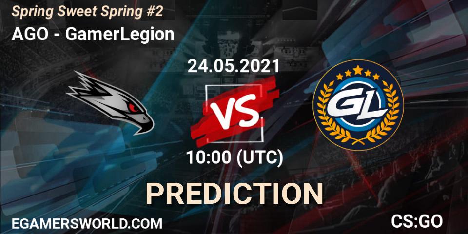 AGO vs GamerLegion: Betting TIp, Match Prediction. 24.05.21. CS2 (CS:GO), Spring Sweet Spring #2